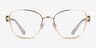 Swarovski SK1025 Gold MetalEyeglass Frames from EyeBuyDirect, Front View