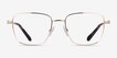 Swarovski SK1003 Pale Gold MetalEyeglass Frames from EyeBuyDirect, Front View