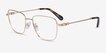 Swarovski SK1003 Pale Gold MetalEyeglass Frames from EyeBuyDirect, Angle View
