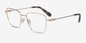 Swarovski SK1003 Pale Gold MétalMontures de lunettes de vue d'EyeBuyDirect, Vue d'Angle