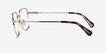 Swarovski SK1003 Pale Gold MetalEyeglass Frames from EyeBuyDirect, Side View