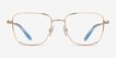 Swarovski SK1003 Gold MetalEyeglass Frames from EyeBuyDirect, Front View