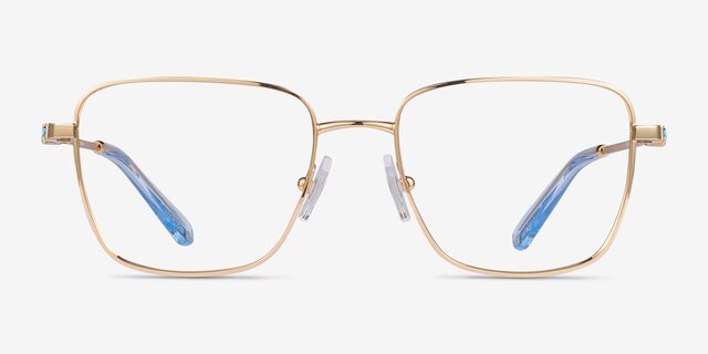 Swarovski SK1003 Gold MetalEyeglass Frames from EyeBuyDirect, Front View