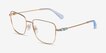 Swarovski SK1003 Gold MetalEyeglass Frames from EyeBuyDirect, Angle View