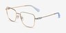 Swarovski SK1003 Doré MétalMontures de lunettes de vue d'EyeBuyDirect, Vue d'Angle