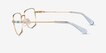 Swarovski SK1003 Gold MetalEyeglass Frames from EyeBuyDirect, Side View