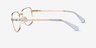 Swarovski SK1003 Doré MétalMontures de lunettes de vue d'EyeBuyDirect, Vue de Côté