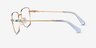 Swarovski SK1003 Gold MetalEyeglass Frames from EyeBuyDirect, Side View