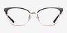 Michael Kors MK3012 Adrianna Iv Matte Black Rose Gold MetalEyeglass Frames from EyeBuyDirect, Front View