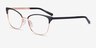 Michael Kors MK3012 Adrianna Iv Matte Black Rose Gold MetalEyeglass Frames from EyeBuyDirect, Angle View