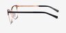 Michael Kors MK3012 Adrianna Iv Matte Black Rose Gold MetalEyeglass Frames from EyeBuyDirect, Side View