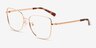 Michael Kors MK3035 Memphis Or rose MétalMontures de lunettes de vue d'EyeBuyDirect, Vue d'Angle