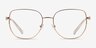 Michael Kors MK3062 Belleville Rose Gold MetalEyeglass Frames from EyeBuyDirect, Front View