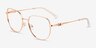 Michael Kors MK3062 Belleville Rose Gold MetalEyeglass Frames from EyeBuyDirect, Angle View