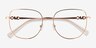 Michael Kors MK3062 Belleville Rose Gold MetalEyeglass Frames from EyeBuyDirect, Closed View