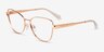 Michael Kors MK3085 Paris Or rose MétalMontures de lunettes de vue d'EyeBuyDirect, Vue d'Angle