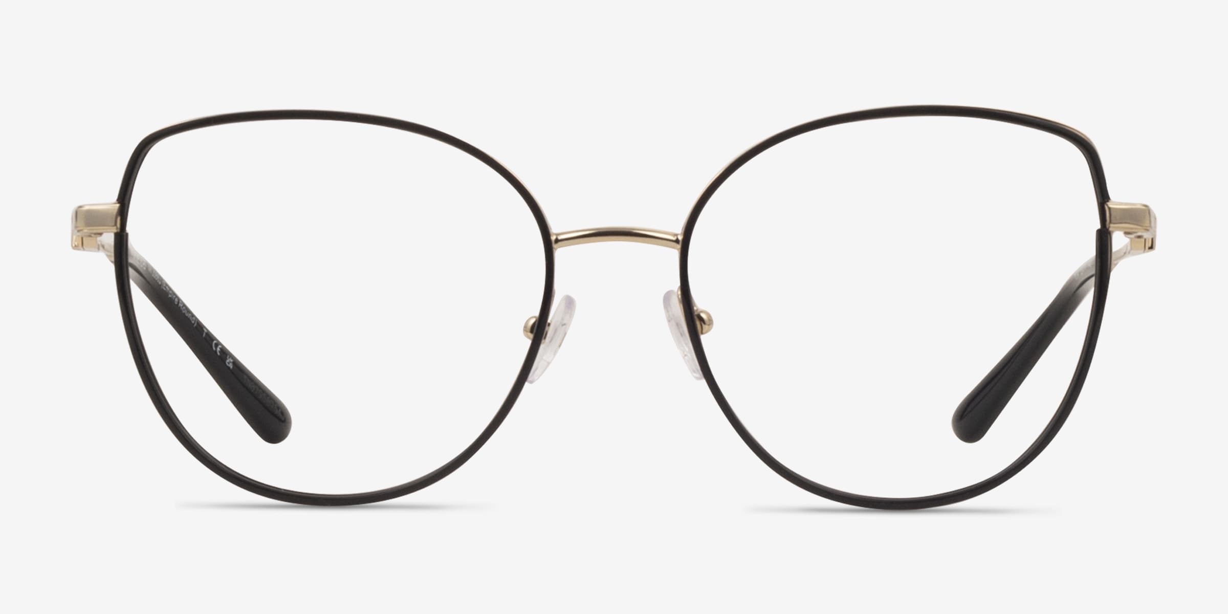 Michael Kors MK3066J Empire Round - Cat Eye Light Gold Black Frame