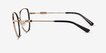 Michael Kors MK3066J Empire Round Light Gold Black MetalEyeglass Frames from EyeBuyDirect, Side View