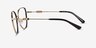 Michael Kors MK3066J Empire Round Light Gold Black MétalMontures de lunettes de vue d'EyeBuyDirect, Vue de Côté