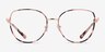Michael Kors MK3066J Empire Round Rose Gold Pink Tortoise MétalMontures de lunettes de vue d'EyeBuyDirect, Vue de Face