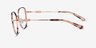 Michael Kors MK3066J Empire Round Rose Gold Pink Tortoise MétalMontures de lunettes de vue d'EyeBuyDirect, Vue de Côté