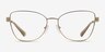 Michael Kors MK3085 Paris Light Gold MétalMontures de lunettes de vue d'EyeBuyDirect, Vue de Face