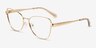 Michael Kors MK3085 Paris Light Gold MétalMontures de lunettes de vue d'EyeBuyDirect, Vue d'Angle