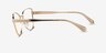 Michael Kors MK3085 Paris Light Gold MétalMontures de lunettes de vue d'EyeBuyDirect, Vue de Côté