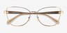 Michael Kors MK3085 Paris Light Gold MétalMontures de lunettes de vue d'EyeBuyDirect, Vue Rapprochée