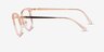 Michael Kors MK3032 Coconut Grove Rose Gold Pink Transparent MétalMontures de lunettes de vue d'EyeBuyDirect, Vue de Côté