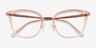 Michael Kors MK3032 Coconut Grove Rose Gold Pink Transparent MétalMontures de lunettes de vue d'EyeBuyDirect, Vue Rapprochée