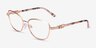Michael Kors MK3076B Cordoba Or rose MétalMontures de lunettes de vue d'EyeBuyDirect, Vue d'Angle