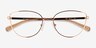 Michael Kors MK3030 Boena Visla Or rose MétalMontures de lunettes de vue d'EyeBuyDirect, Vue Rapprochée