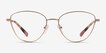 Michael Kors MK3070 Crested Butte Rose Gold MetalEyeglass Frames from EyeBuyDirect, Front View