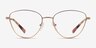 Michael Kors MK3070 Crested Butte Or rose MétalMontures de lunettes de vue d'EyeBuyDirect, Vue de Face