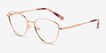Michael Kors MK3070 Crested Butte Rose Gold MetalEyeglass Frames from EyeBuyDirect, Angle View