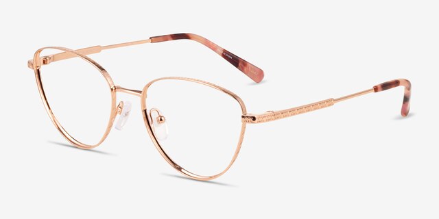 Michael Kors MK3070 Crested Butte Rose Gold MetalEyeglass Frames from EyeBuyDirect, Angle View