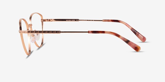 Michael Kors MK3070 Crested Butte Rose Gold MetalEyeglass Frames from EyeBuyDirect, Side View
