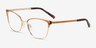 Michael Kors MK3012 Adrianna Iv Shiny Mink MétalMontures de lunettes de vue d'EyeBuyDirect, Vue d'Angle