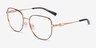 Michael Kors MK3062 Belleville Black Shiny MétalMontures de lunettes de vue d'EyeBuyDirect, Vue d'Angle