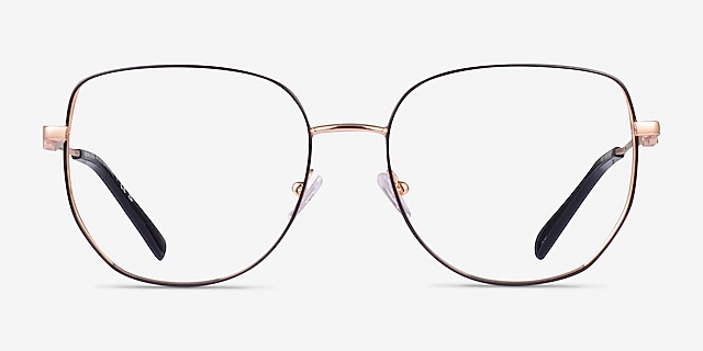 Michael Kors MK3062 Belleville Black Shiny MetalEyeglass Frames from EyeBuyDirect, Front View