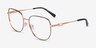Michael Kors MK3062 Belleville Black Shiny MétalMontures de lunettes de vue d'EyeBuyDirect, Vue d'Angle