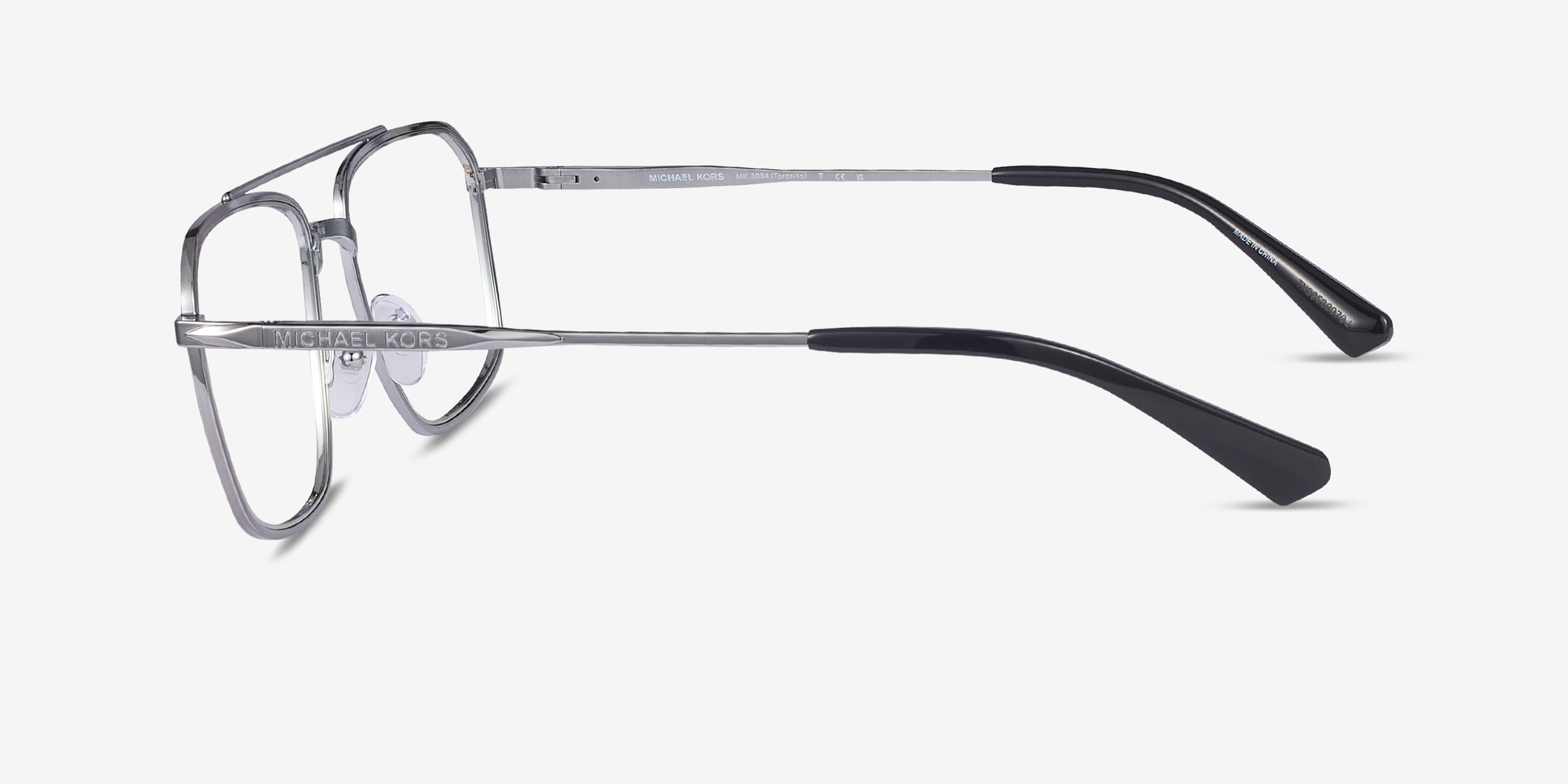 Michael Kors MK3084 Tordrillo - Aviator Shiny Gunmetal Frame