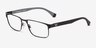 Emporio Armani EA1105 Matte Black MétalMontures de lunettes de vue d'EyeBuyDirect, Vue d'Angle