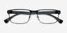 Emporio Armani EA1105 Matte Black MétalMontures de lunettes de vue d'EyeBuyDirect, Vue Rapprochée