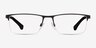 Emporio Armani EA1041 Rubber Black MétalMontures de lunettes de vue d'EyeBuyDirect, Vue de Face