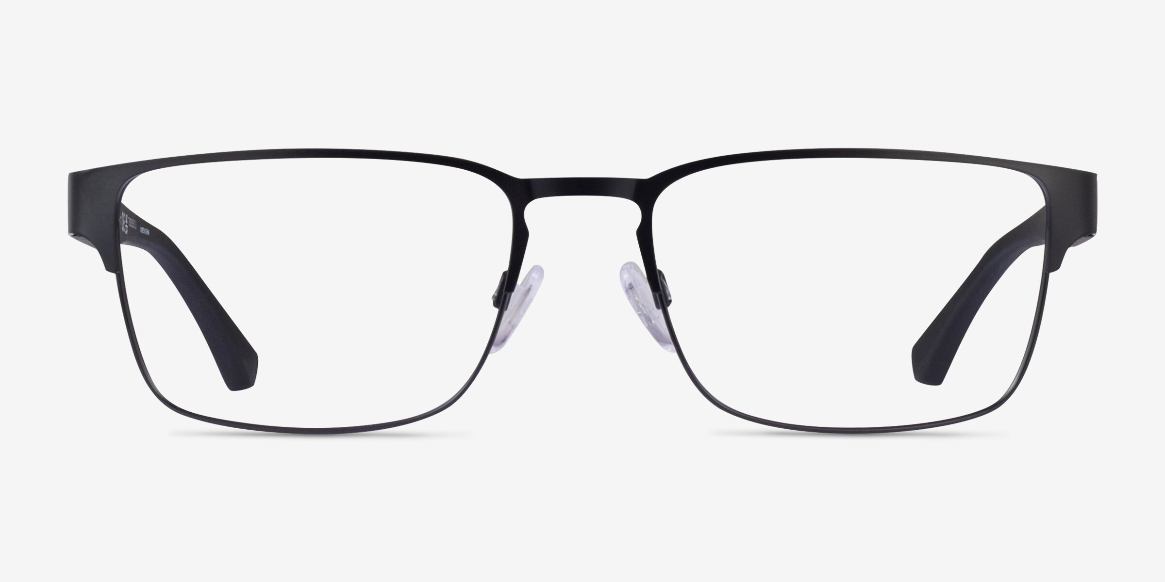 Emporio Armani EA1027 - Rectangle Matte Black Frame Glasses For