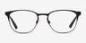 Emporio Armani EA1059 Matte Black MétalMontures de lunettes de vue d'EyeBuyDirect, Vue de Face