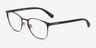 Emporio Armani EA1059 Matte Black MétalMontures de lunettes de vue d'EyeBuyDirect, Vue d'Angle