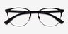 Emporio Armani EA1059 Matte Black MétalMontures de lunettes de vue d'EyeBuyDirect, Vue Rapprochée